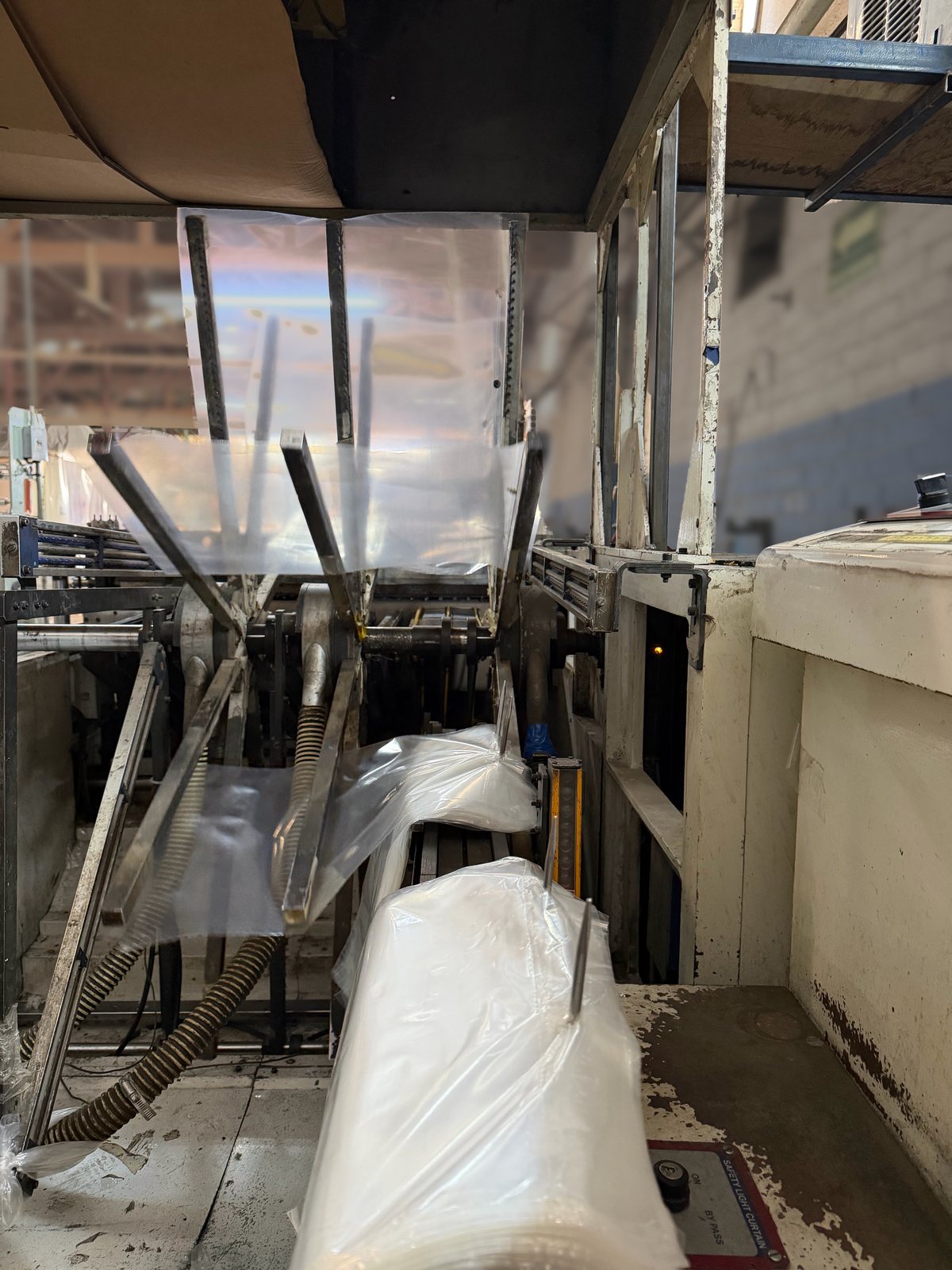 Wicketed bag machine at the plant