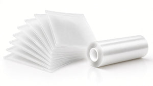 Bolsas y rollos para sellado al vacío alimenticio — hero blanco Armovac