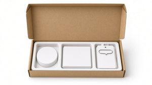 Contenido kit: stickers NFC, etiquetas UHF y hang tags blank